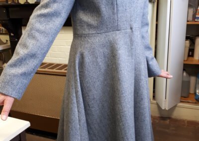 long manteau réalisé en cours