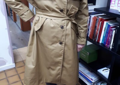 impermeable porté - réalisation en cours